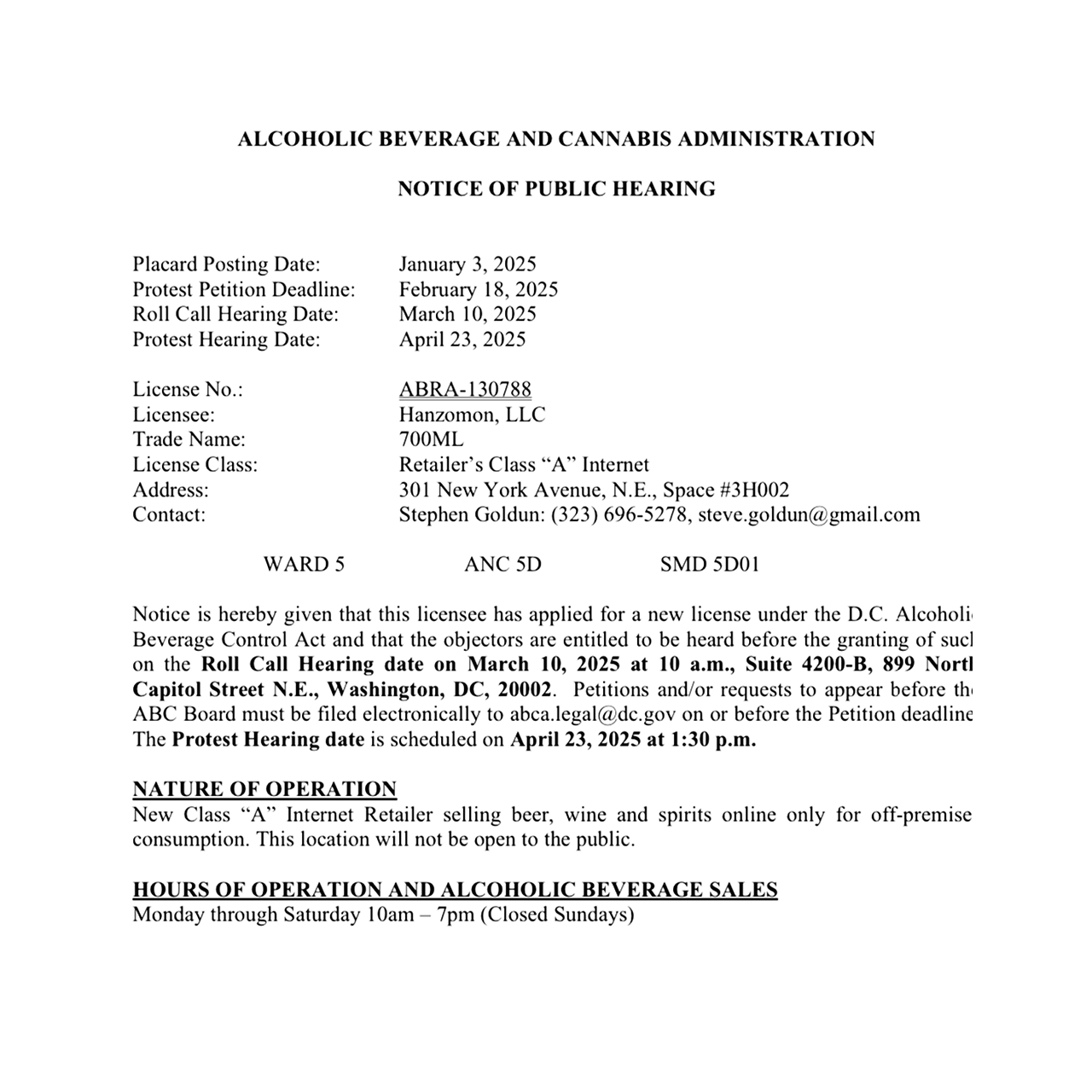 Notice